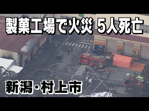 【製菓工場火災】5人死亡  三幸製菓の荒川工場で火災 <新潟・村上市> 【製菓工場火災】5人死亡  三幸製菓の荒川工場で火災 <新潟・村上市>