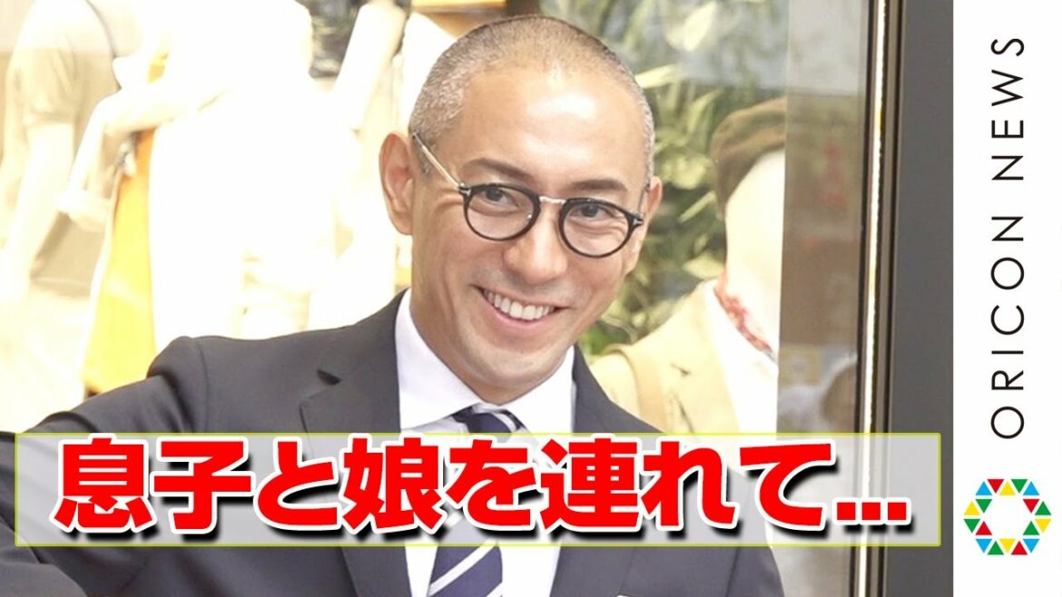 市川海老蔵、勸玄くん・麗禾ちゃんとの楽しみに胸弾ませる　“團十郎白猿襲名披露”延期も「光の兆しが...」　『UNIQLO TOKYO』オープニングセレモニー