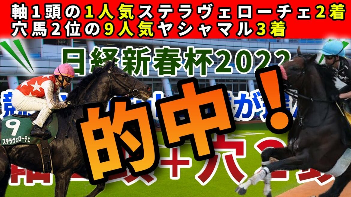 日経新春杯2022 競馬YouTuber達が選んだ【軸1頭＋穴2頭】