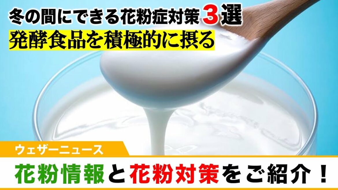 花粉情報と花粉対策をご紹介！