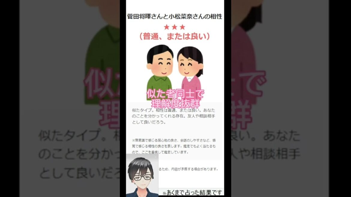 菅田将暉さんと小松菜奈さんの夫婦の相性を占ってみると・・・ #菅田将暉 #小松菜奈  #結婚 #結婚 #占い #夫婦 #Shorts