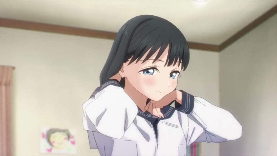 （髪フェチ）着替え【明日ちゃんのセーラー服】