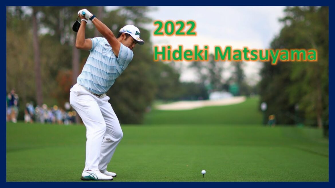 PGA Masters Champion "Matsuyama Hideki" Power Swing Motion & Slow Motion, 松山英樹 2022 素晴らしいスイングモーション