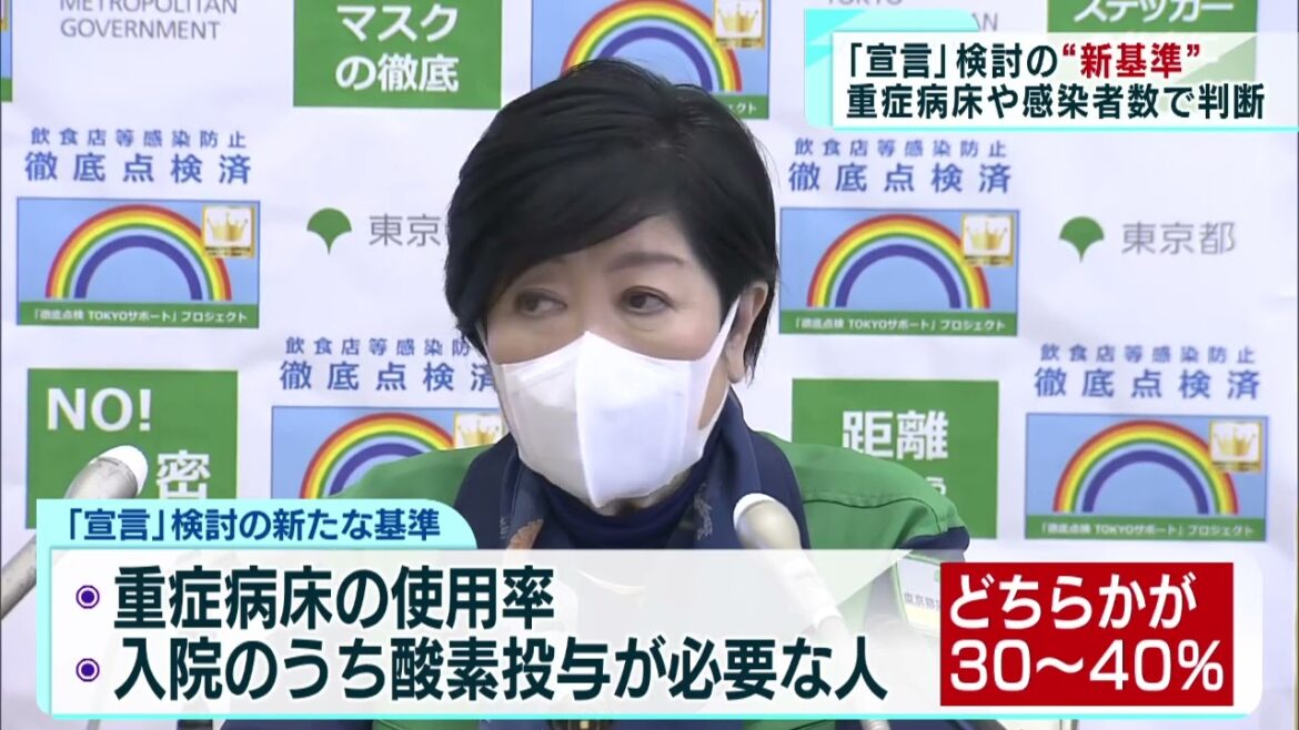 東京都が緊急事態要請の新基準を策定　“都民の100人に1人”はコロナ療養中