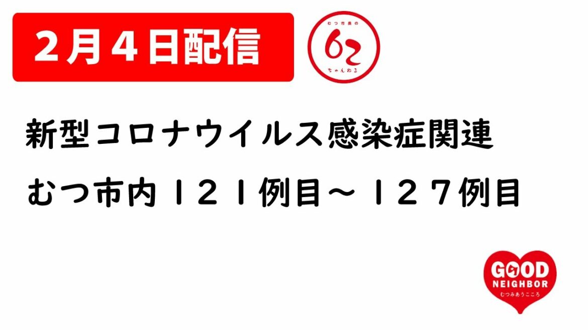 #234 新型コロナウイルス感染症発生状況(市内121~127例目)【むつ市長の62ちゃんねる】 #234 新型コロナウイルス感染症発生状況(市内121~127例目)【むつ市長の62ちゃんねる】