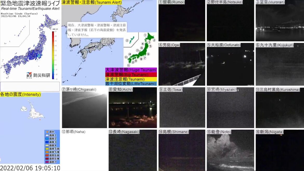🔴緊急津波地震速報ライブ The Real-time Tsunami/Earthquake Alert in Japan 🔴緊急津波地震速報ライブ The Real-time Tsunami/Earthquake Alert in Japan