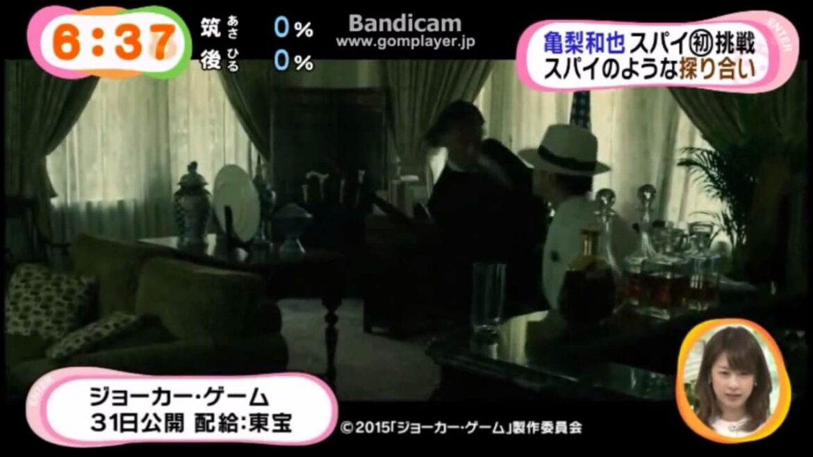 亀梨和也・深田恭子・伊勢谷友介『ジョーカー・ゲーム』PR【めざましテレビ】