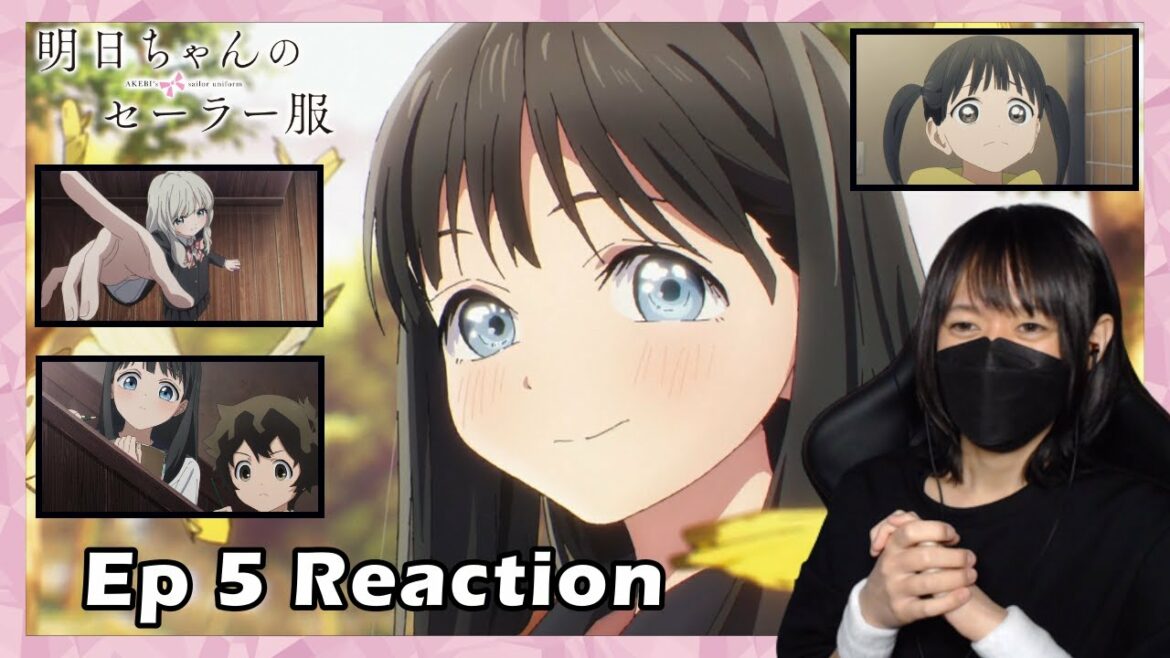 明日ちゃんのセーラー服 5話 アニメリアクション AKEBI's sailor uniform Episode5 AnimeReaction