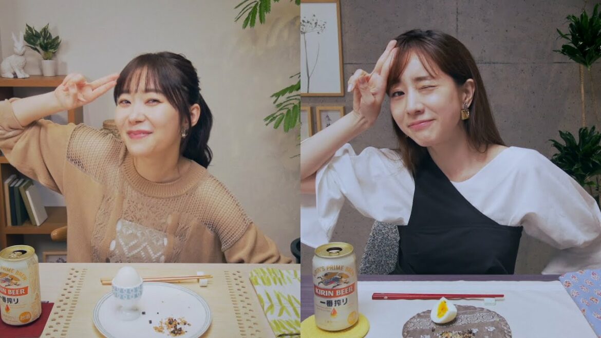 田中みな実、保湿する時は全身塗りたいからほぼ裸！指原莉乃と本音オンライン飲み　キリン一番搾り「おいしいって、うれしい。」篇フルバージョン