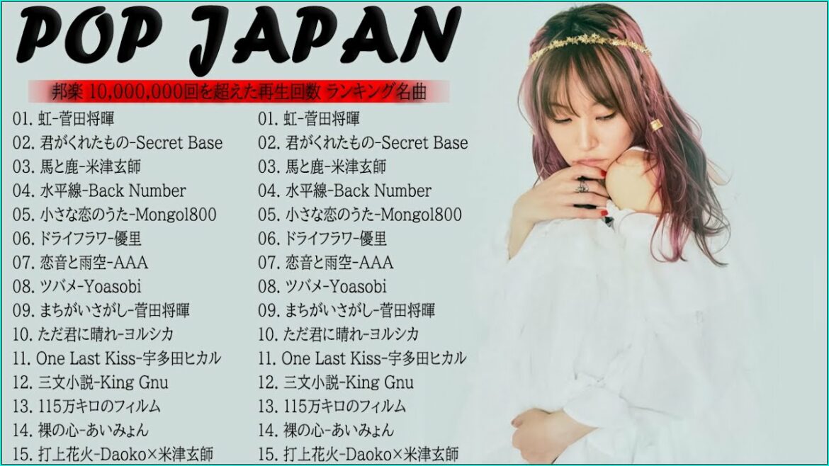 有名曲J-POPメドレー『2022最新版』🎶日本最高の歌メドレー || 優里、 YOASOBI、あいみょん、米津玄師 、宇多田ヒカル、ヨルシカ　 ( Music Official 15 )