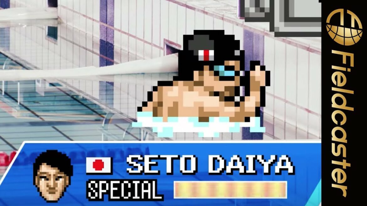 水泳・瀬戸大也選手がビット化しゲームキャラに！【ドット絵】