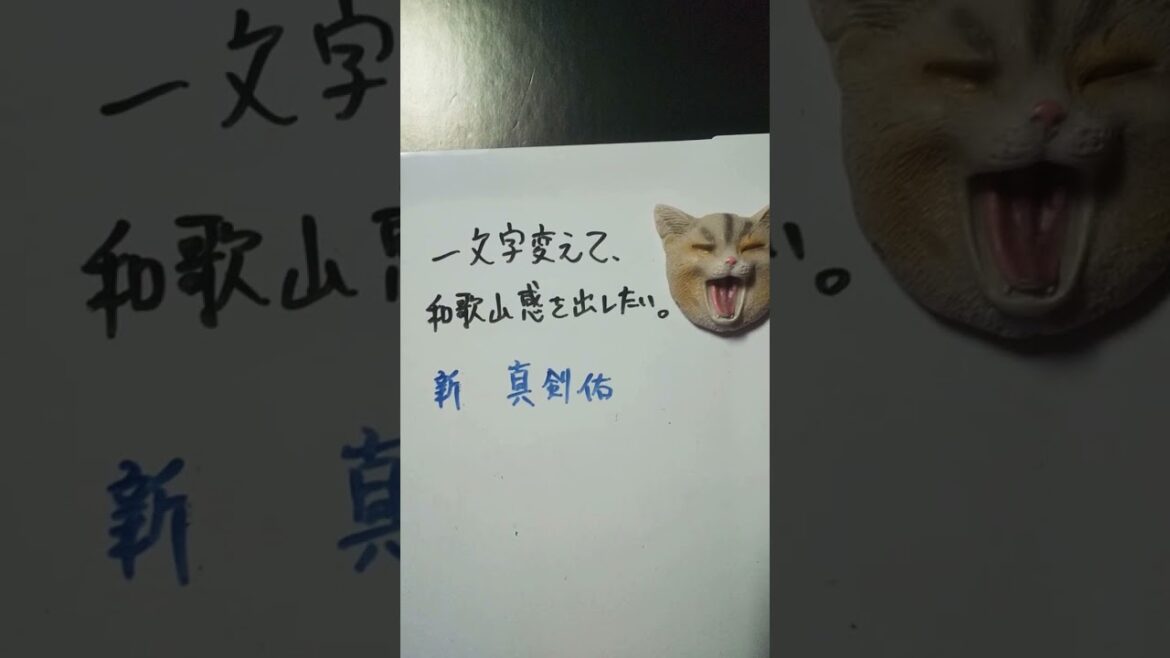 【大喜利】お題・新田真剣佑。一文字変えて、和歌山感を出したい。 #shorts