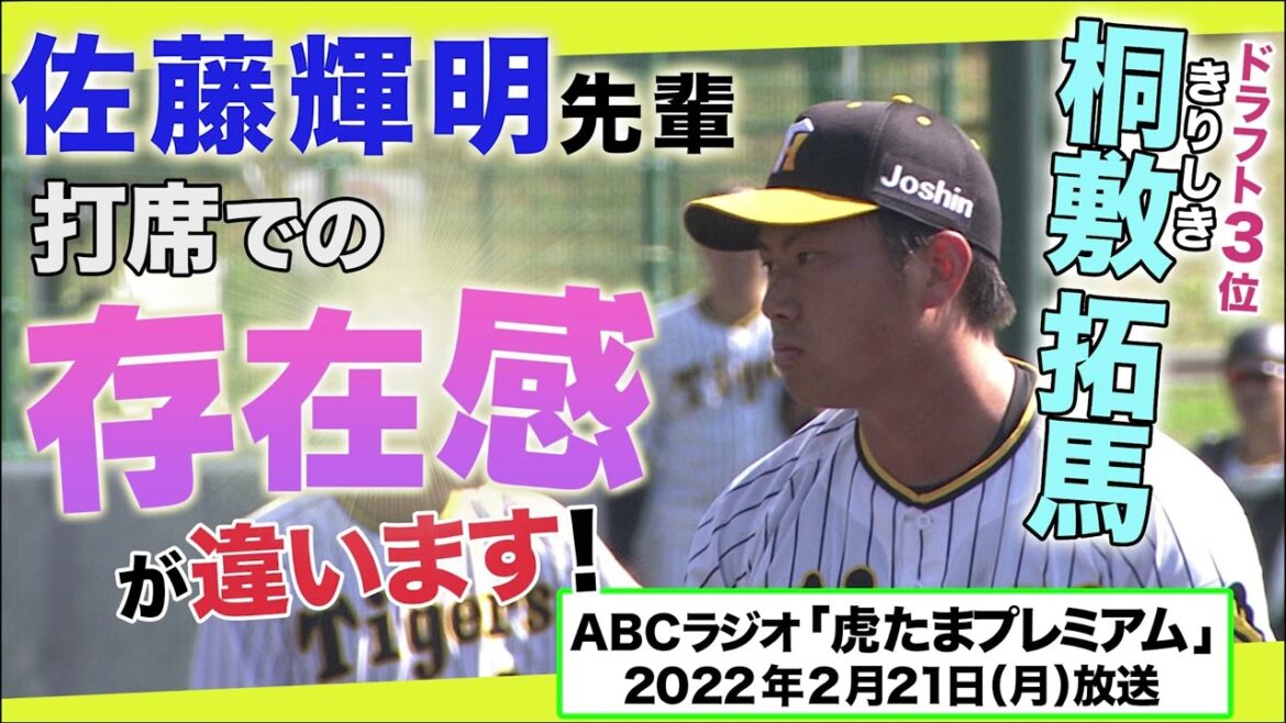 【評価急上昇中】ドラ３桐敷が語る梅野先輩のキャッチングがスゴ過ぎる！佐藤輝明先輩のオーラも「こういう打者を抑えないと」 阪神タイガース密着！応援番組「虎バン」ABCテレビ公式チャンネル