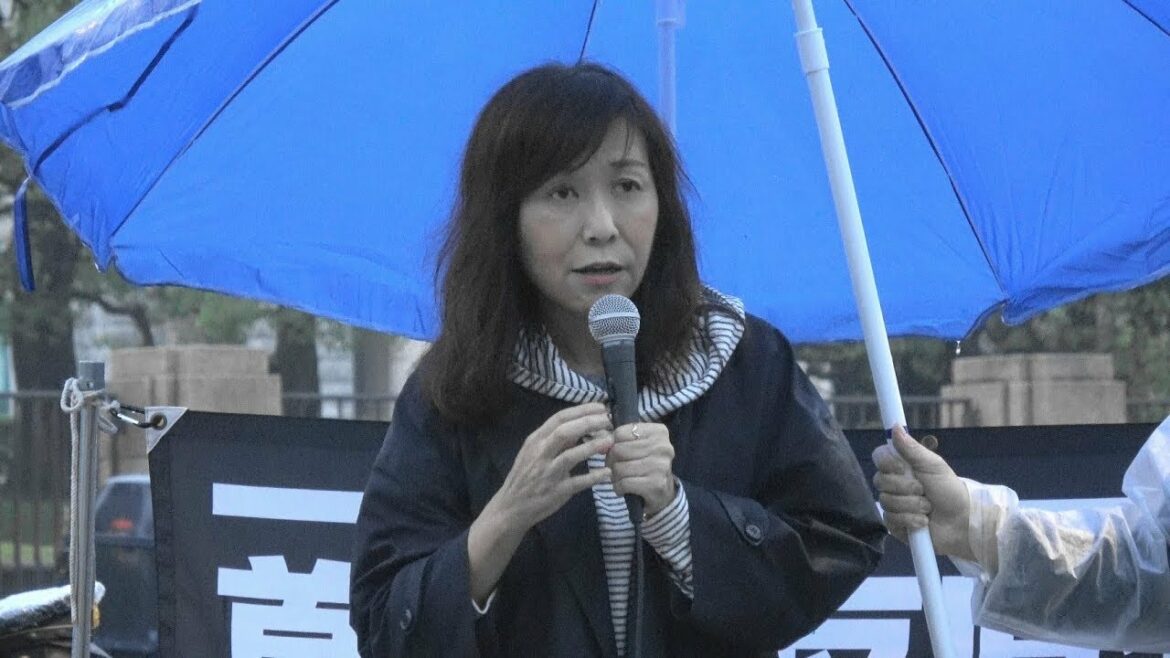 香山リカ氏（精神科医）スピーチ＋コール「0707 NO NUKES ! 原発ゼロ★国会前集会」2019.7.7 @国会正門前