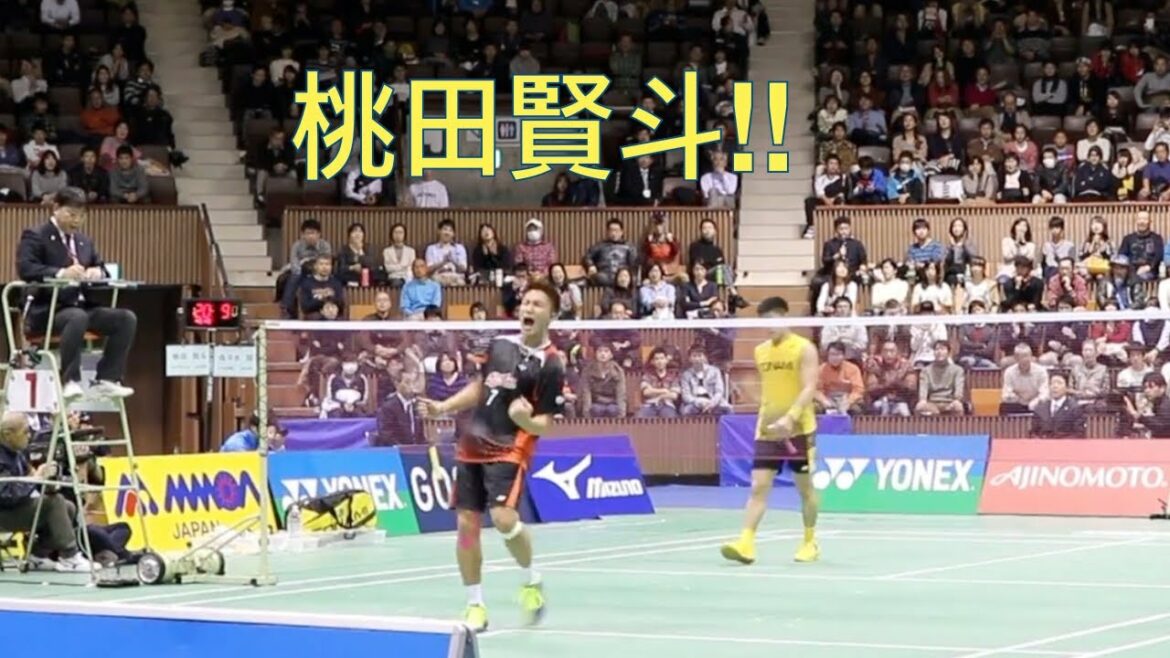 桃田賢斗vs佐々木翔。素晴らしいバドミントンプレイ。