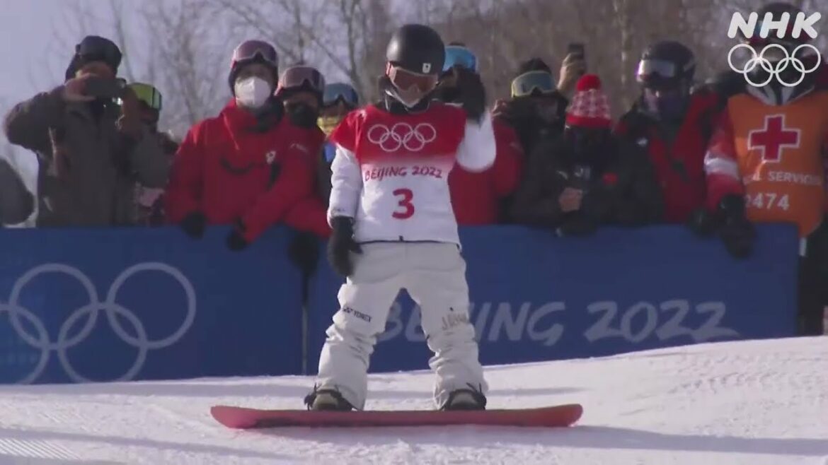 NHK｜平野歩夢 五輪初のトリプルコーク1440成功（決勝1回目）｜北京オリンピック