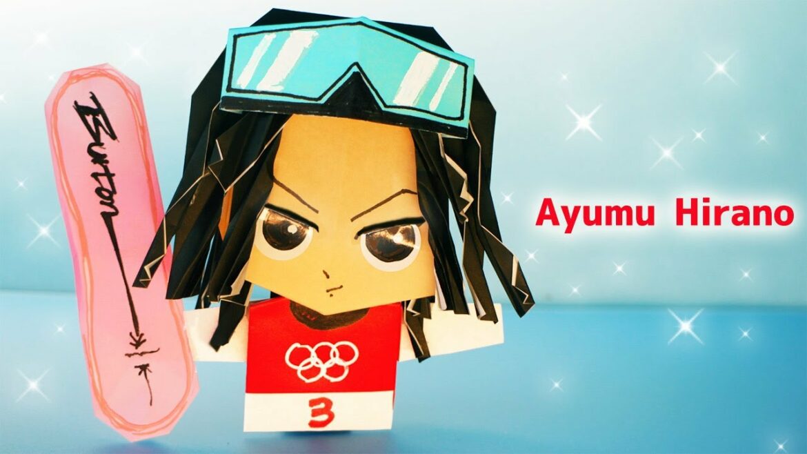 【折り紙】平野歩夢選手(スノーボード金メダリスト）の作り方