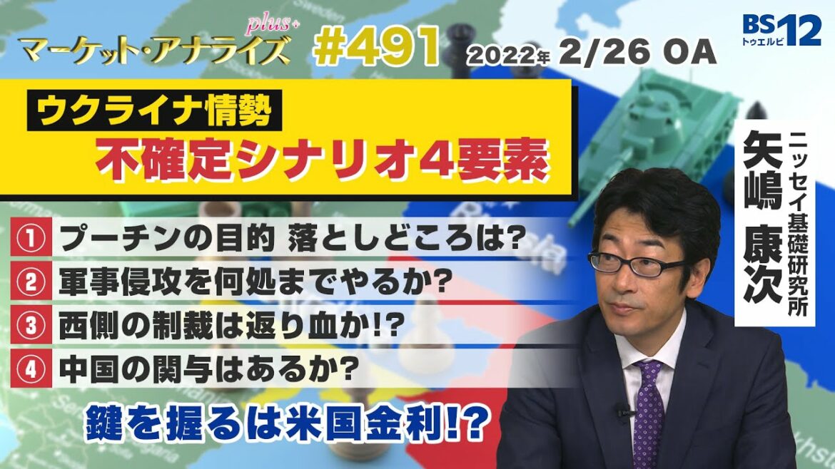 アナライズ・プラス│ウクライナ情勢 不確定シナリオ4要素：世界4位の外貨準備 8年前から準備か！？（2022年2月26日放送「マーケット・アナライズ plus+」）