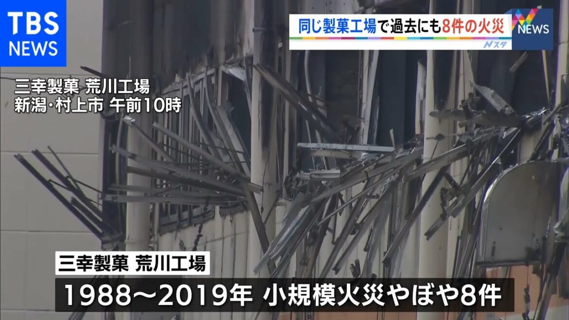 新潟・5人死亡火災、同じ製菓工場で過去にも火災8件 新潟・5人死亡火災、同じ製菓工場で過去にも火災8件