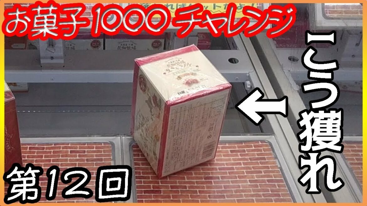 【クレーンゲーム】花畑牧場生キャラメルの箱はこう落とせ！【UFOキャッチャー☆Japanese Crane Game Machine★お菓子1000個チャレンジ第12回】