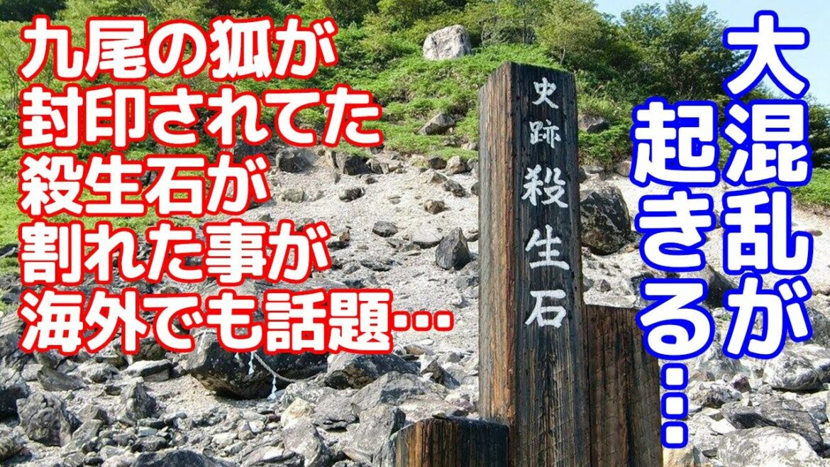 【海外の反応】『説明がついた…』九尾の狐（玉藻前）伝説の殺生石が真っ二つに割れたことが海外でも話題に…