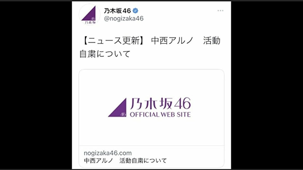 中西アルノさんの活動自粛について 中西アルノさんの活動自粛について