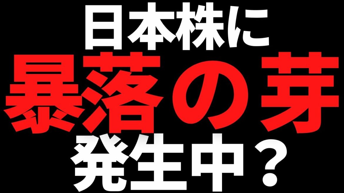 出たぞ！日経平均株価に新たな急落の芽？暴落示唆データと下限目安修正