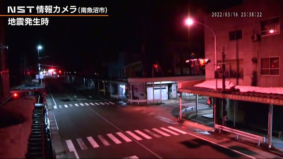 新潟県内では南魚沼市で震度５弱　地震発生時の情報カメラ