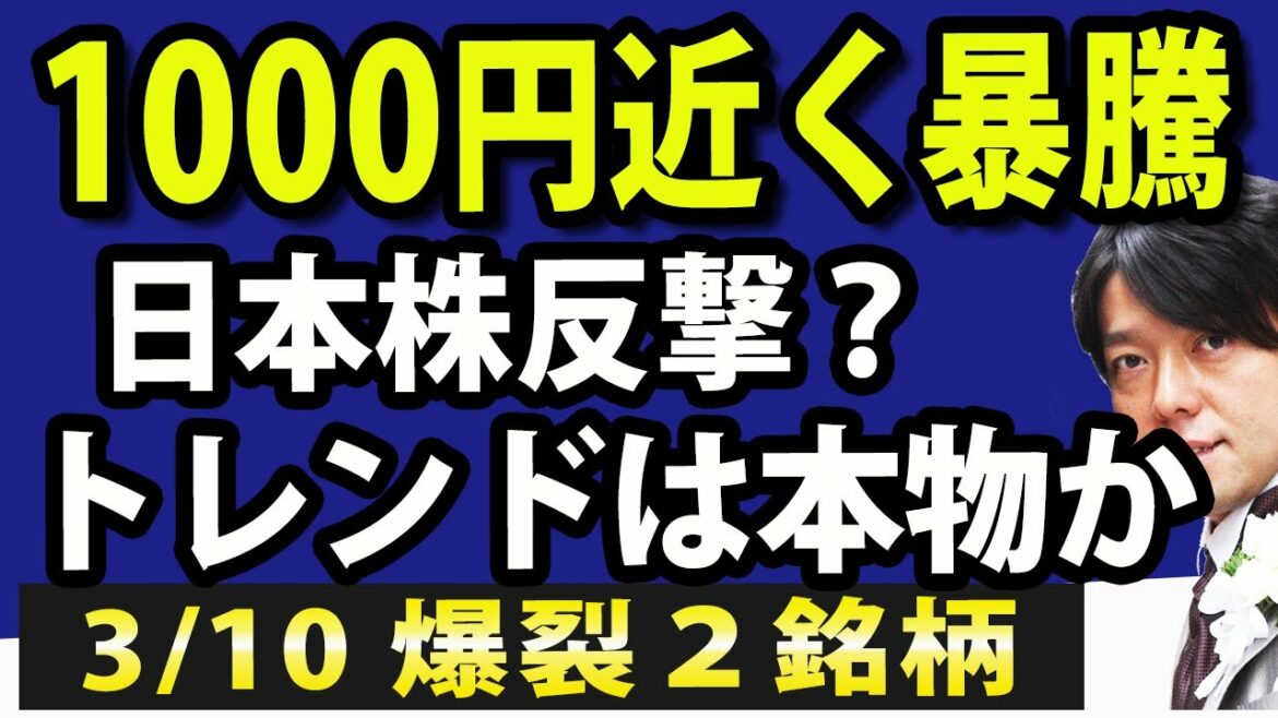 日本株、一時1000円近く急上昇！トレンド転換は本物？理由と今後の戦略