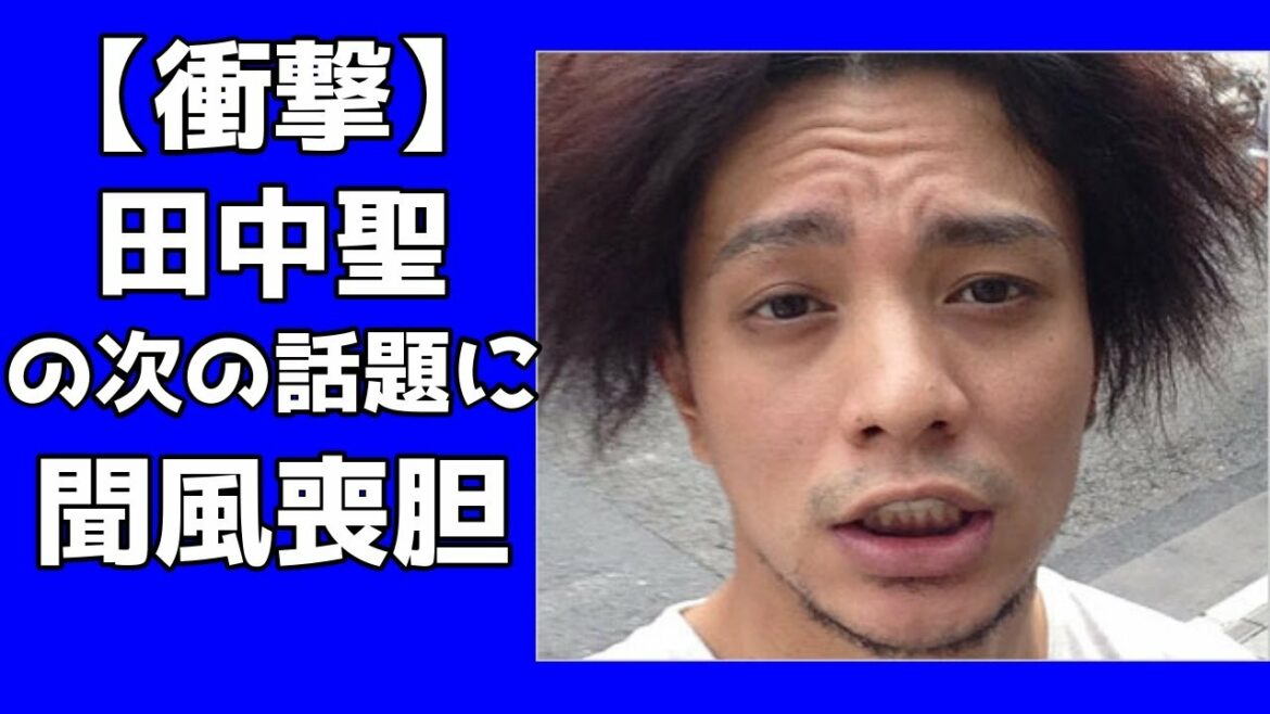 田中聖 逮捕前 自撮り動画 複数女性 送付一同驚愕…