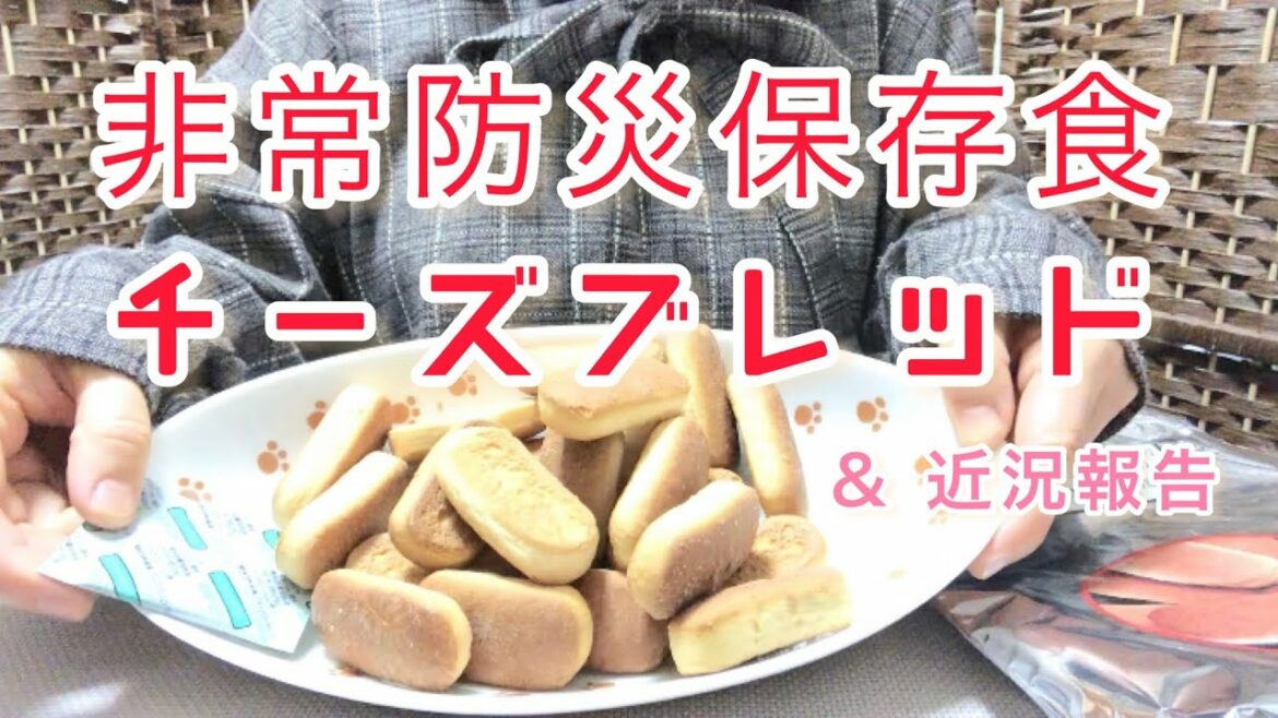 非常食チーズパン🍞 食べてみたよ。2週間投稿してなかったので近況報告も🍊災害関連⑰ @カネ増製菓