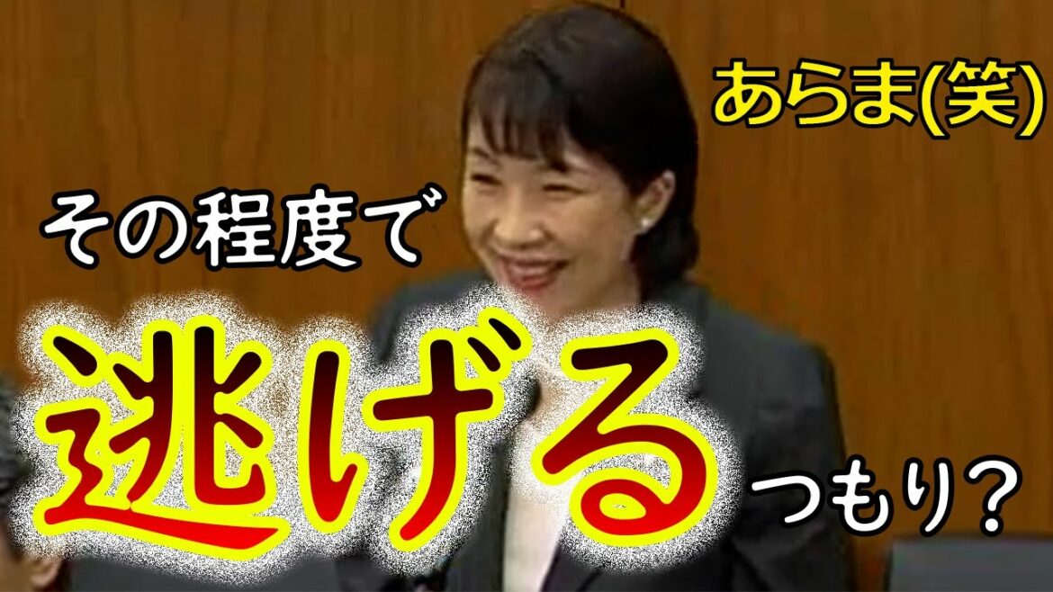 高市早苗、国会で「あの権利」について質疑するも・・・。