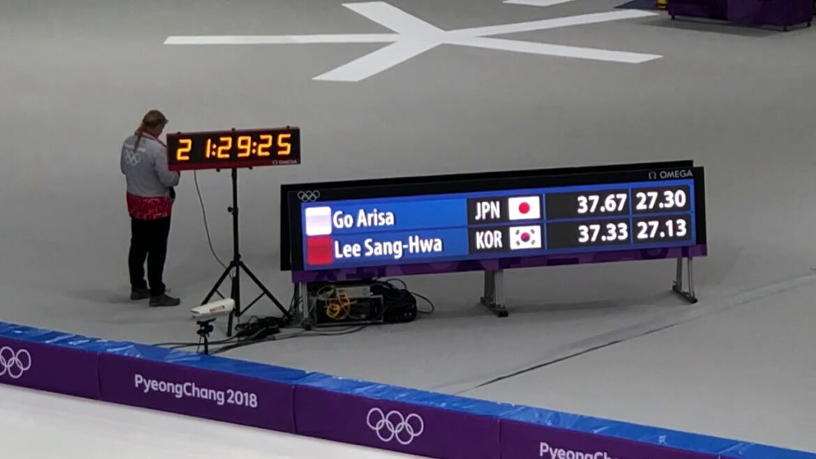 現地映像☆小平奈緒選手スピードスケート500m金メダル獲得の瞬間