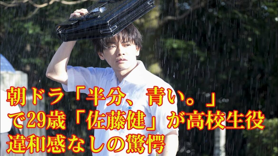 【佐藤健】朝ドラ「半分、青い。」で29歳「佐藤健」が高校生役　違和感なしの驚愕