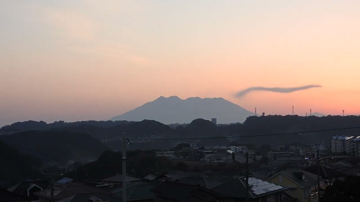 可愛い噴火の様子