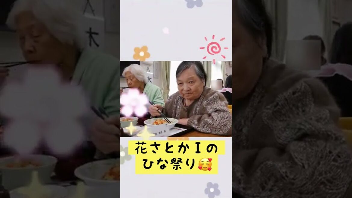 ひな祭りにちらし寿司が提供されました🥰旭川の有料老人ホーム花さとか#Shorts #ひな祭り
