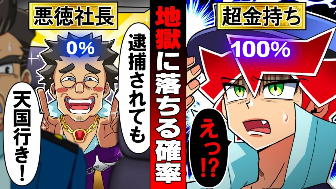 【アニメ】地獄に落ちる確率が可視化されるとどうなるのか？【漫画/マンガ動画】