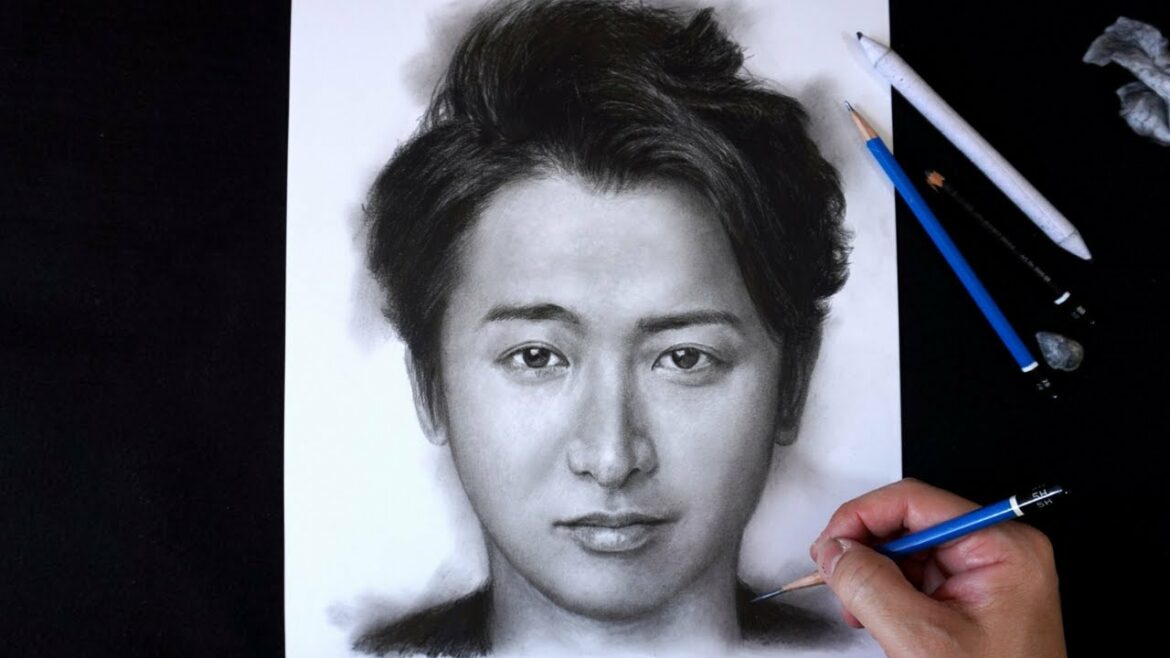鉛筆画　大野智