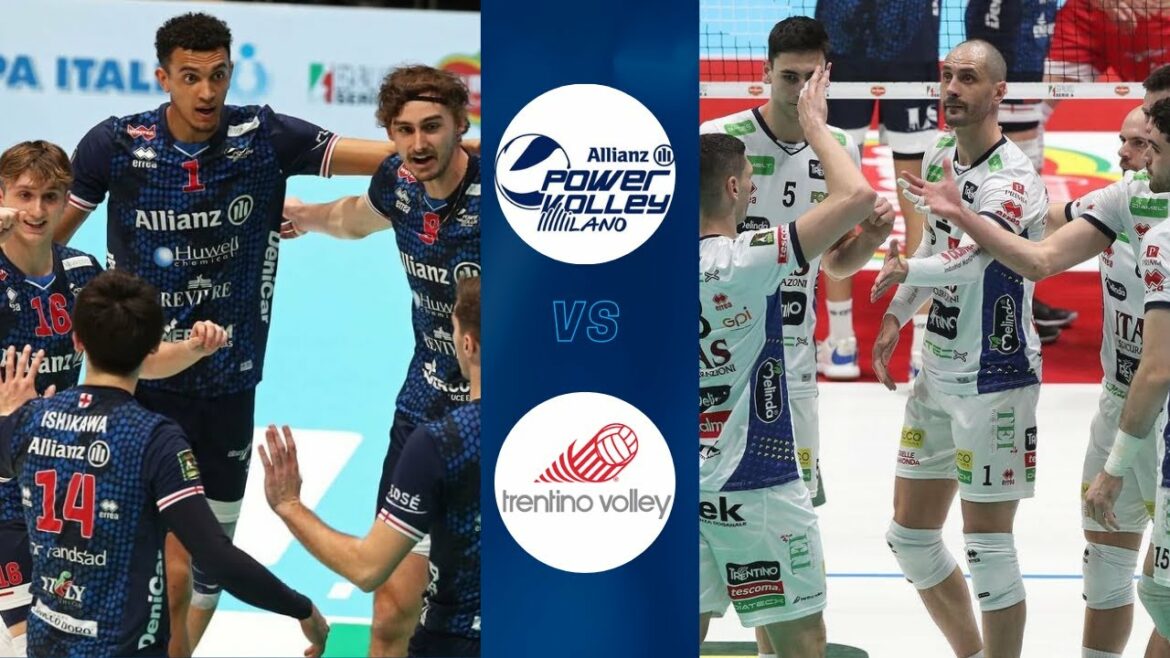 MILANO vs TRENTO Coppa Italia Superlega Semifinals | ミラノvsトレント/デルモンテコッパイタリアスーパーレガ準決勝