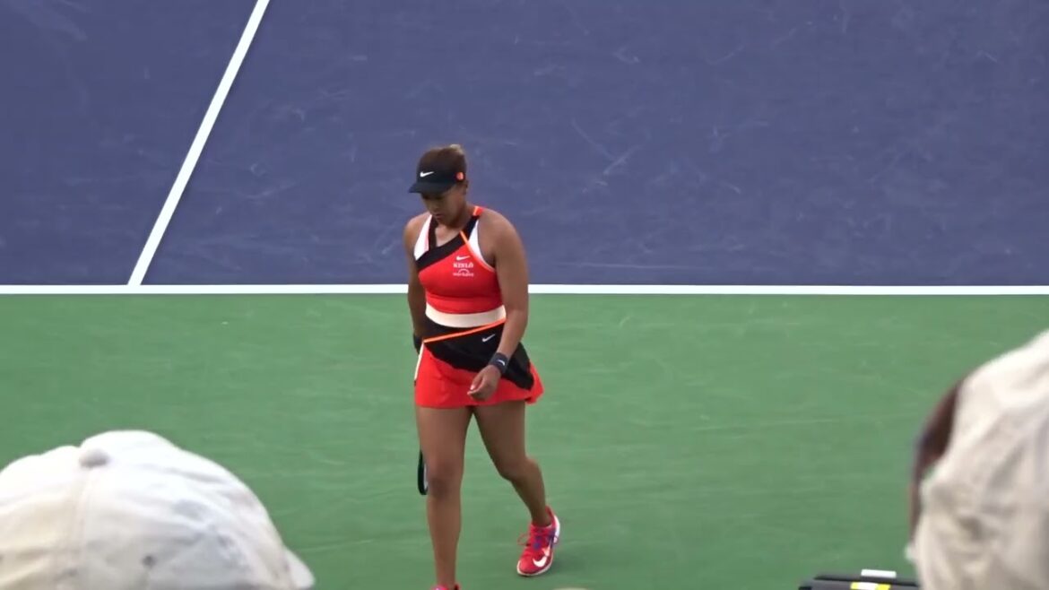 大坂なおみ選手 対 スローン・スティーブンス 第8-9ゲーム vs Stephens Set1 Game8-9 Round1 2022 Indian Wells