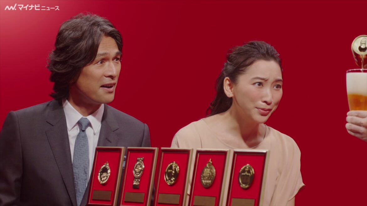 杏・江口洋介、前のめりに「金賞5冠」の味を堪能！　本麒麟新CM「金賞5冠受賞 手紙」篇
