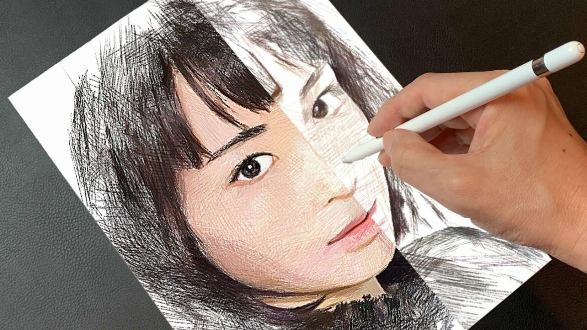 Drawing 広瀬すず Suzu Hirose | Speed drawing | Portrait Painting | How to draw | Procreate | ArtyCoaty