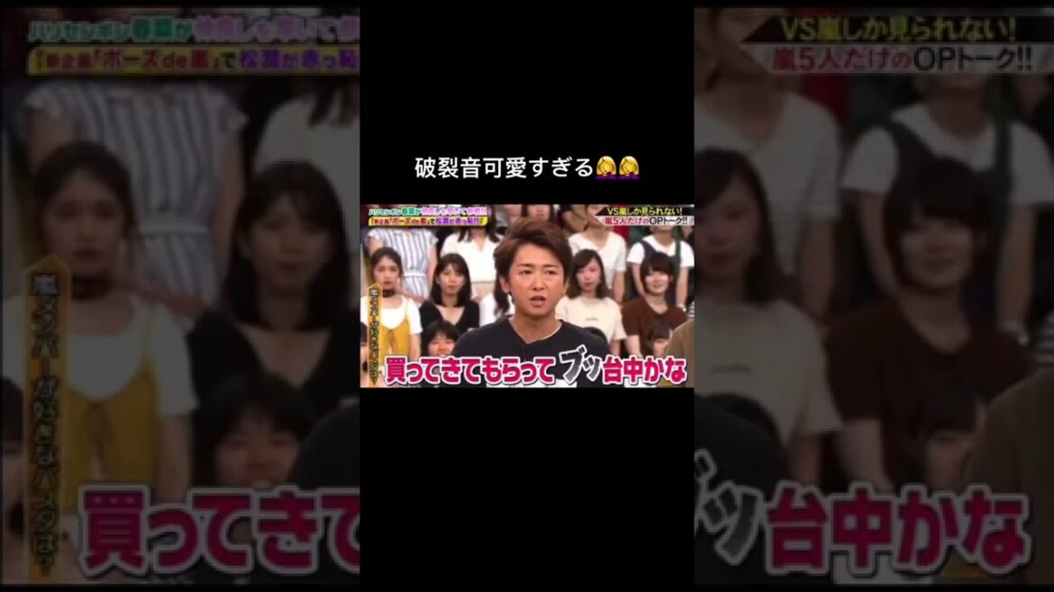 #嵐 #大野智 #櫻井翔 #相葉雅紀 #二宮和也 #松本潤 #5人で嵐 #破裂音                           そろそろ国宝になりません？(((？
