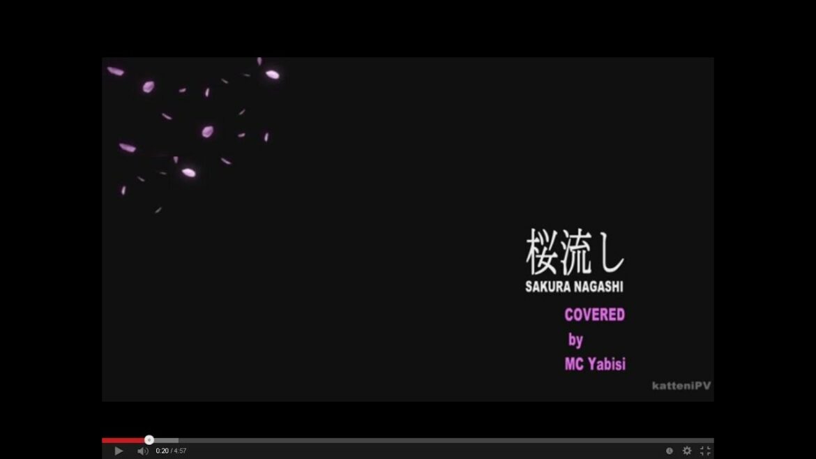 【2011.3.11】 宇多田ヒカル 桜流し(カバー) / Hikaru Utada "Sakura Nagashi" Covered by MC Yabisi (with Lyrics))