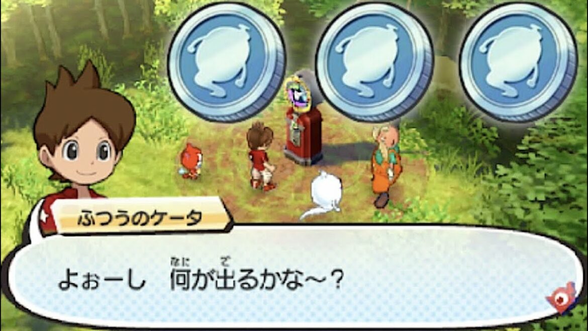 USAの初ガシャでスペシャルコイン３枚使ってみた！【妖怪ウォッチ３】２章ボスのガラクタリアン攻略！  Yo-kai Watch