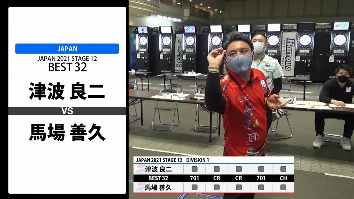 【津波 良二 VS 馬場 善久】JAPAN 2021 STAGE12 京都 BEST32