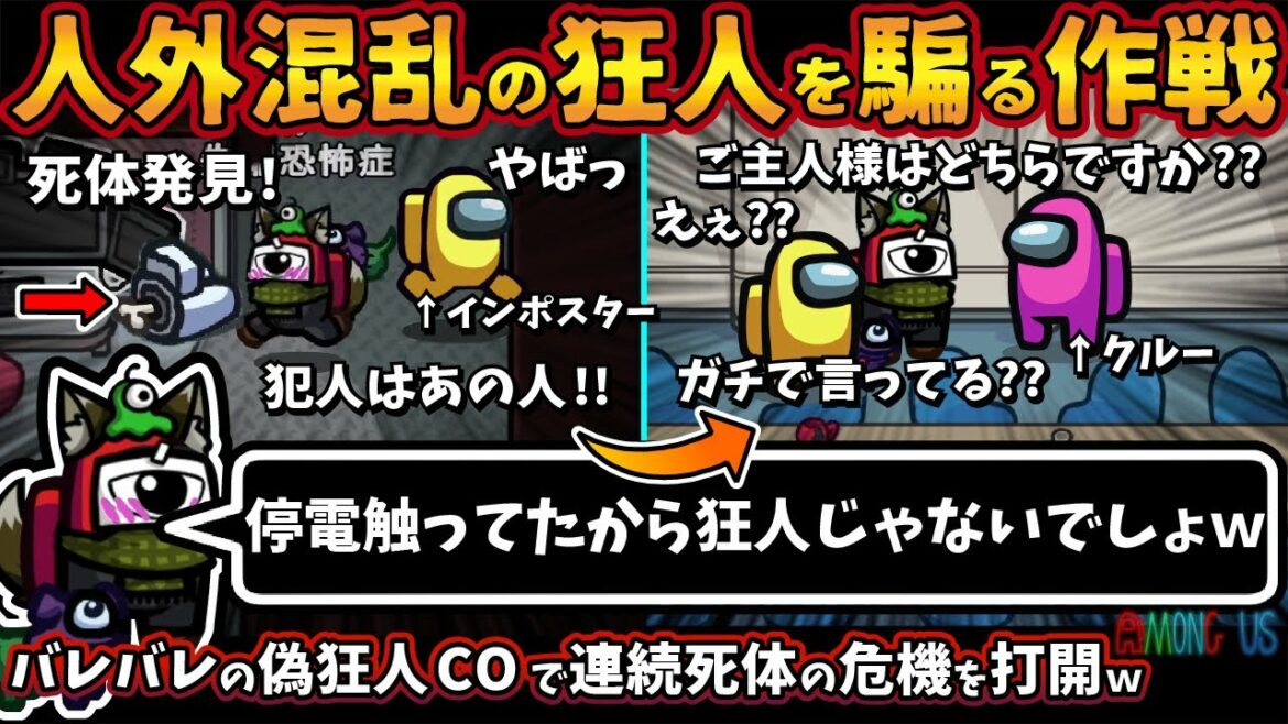 人外混乱の狂人を騙る作戦「停電触ってたから狂人じゃないでしょw」 人外混乱の狂人を騙る作戦「停電触ってたから狂人じゃないでしょw」