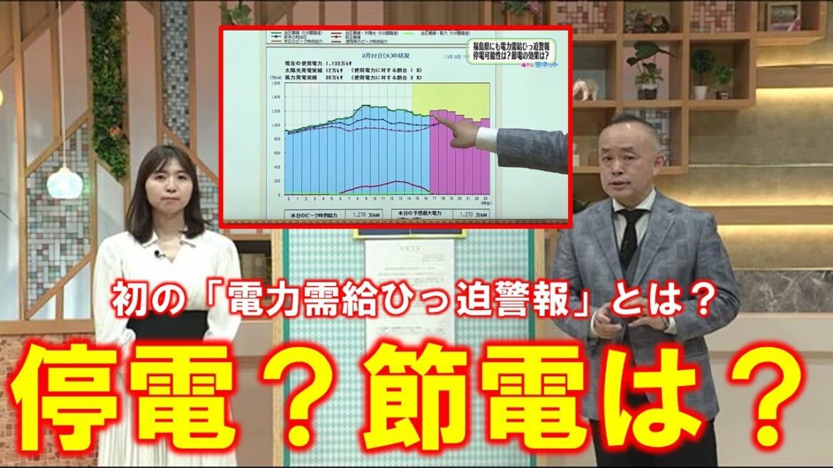 【停電？節電は？初の「電力需給ひっ迫警報」とは】空ネット（３月２２日放送）