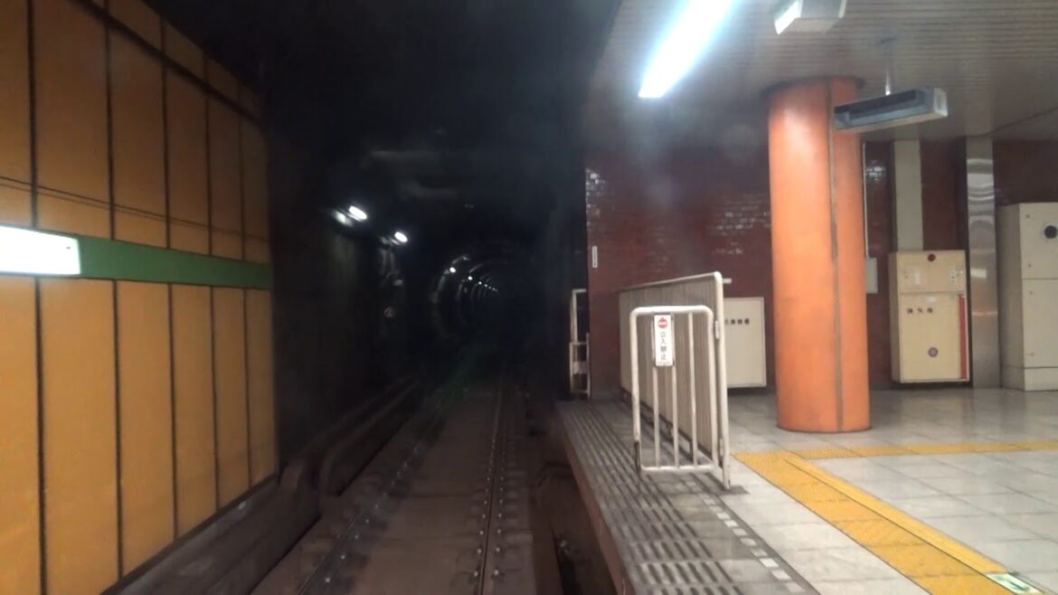 【地下鉄】都営新宿線 前面展望（４倍速Ver.）Toei Shinjuku Line frontview