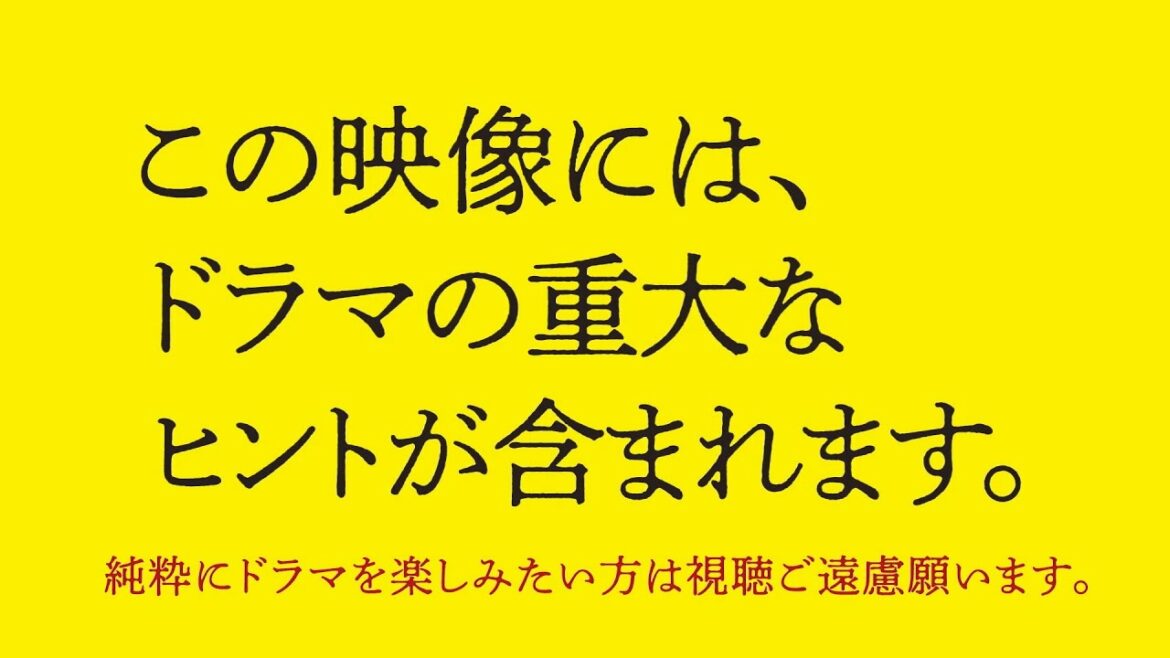 【見る？ 見ない？】日曜ドラマ「真犯人フラグ」ヒント動画【真相編は1/9(日)よる10:30スタート】